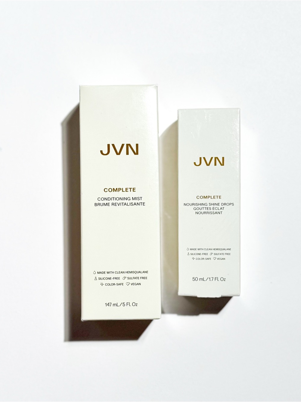 JVN DUO: Complete Nourishing Shine Drops and Conditioning Mist